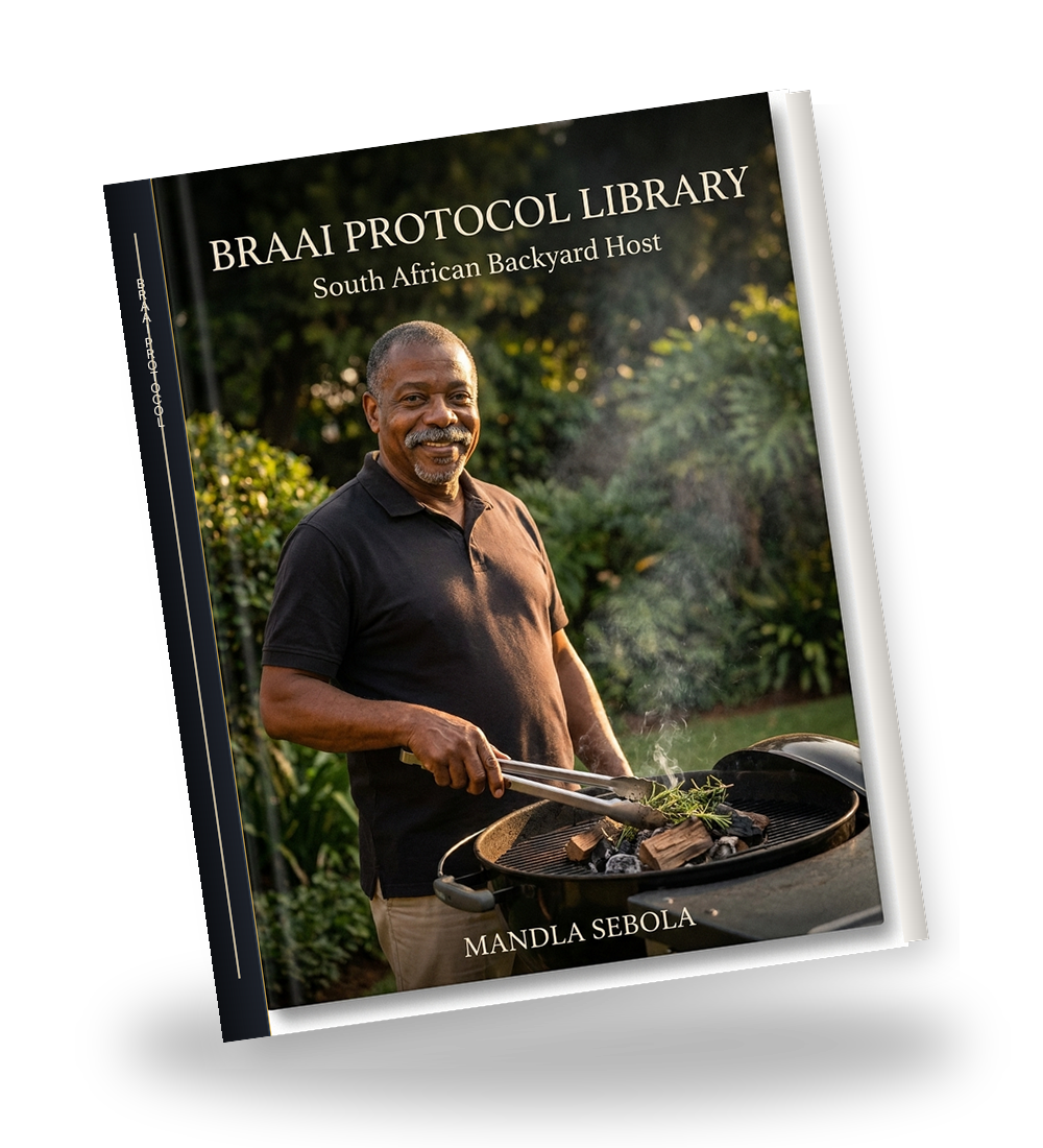 Braai Protocol Library hardcover mockup